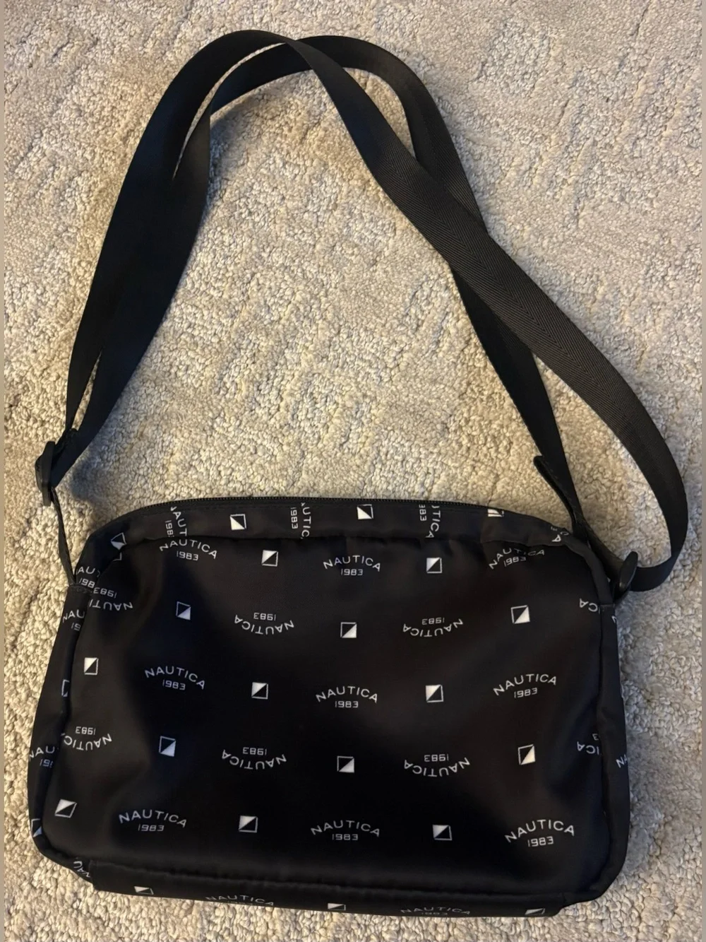Nautica Logo-Print Crossbody Bag